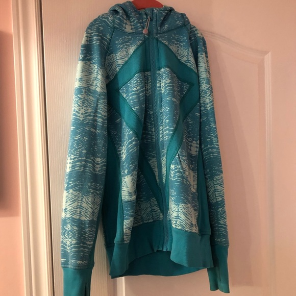 Ivivva by Lululemon Turquoise Scuba Zip Up Hoodie - Picture 1 of 13